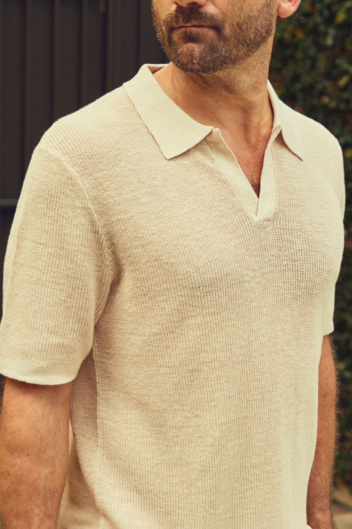 Lucca Linen Polo Sand